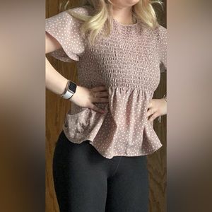 Polka dot tee, cute summer top